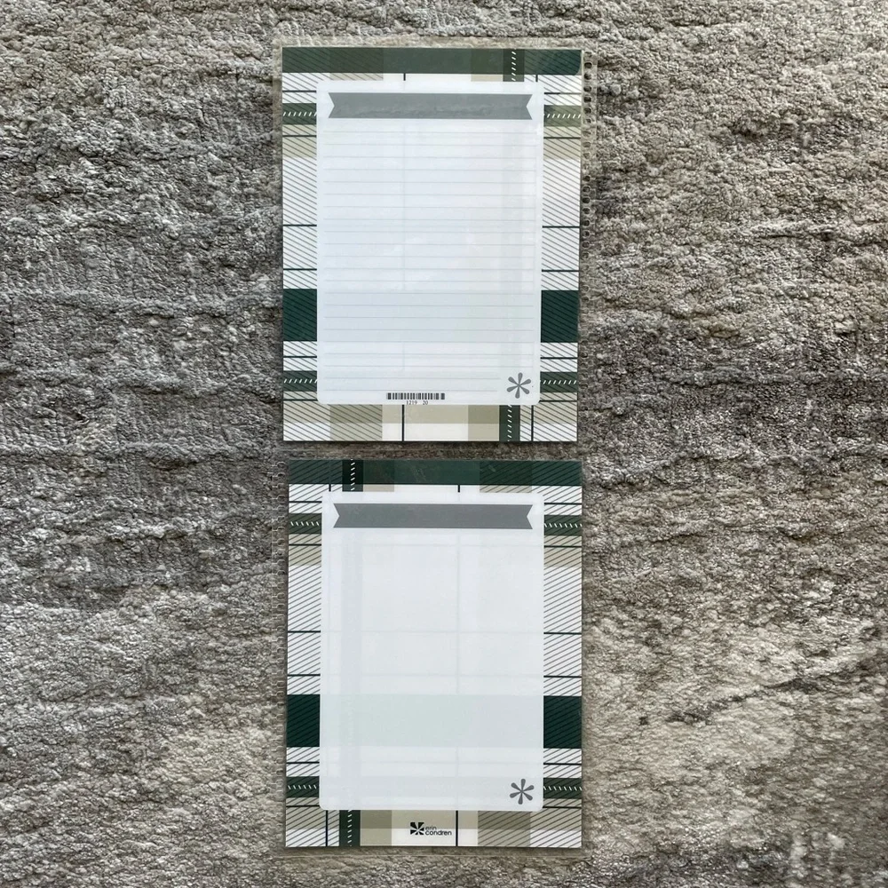 Erin Condren Interchangable Life Planner Cover - Green Plaid